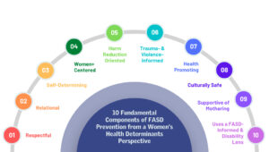 10 fundamental components of FASD prevention from a women's health determinants perspective