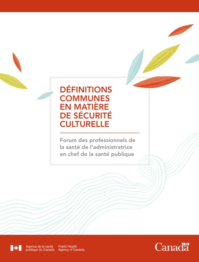 cover page for Définitions communes en matière de sécurité culturelle