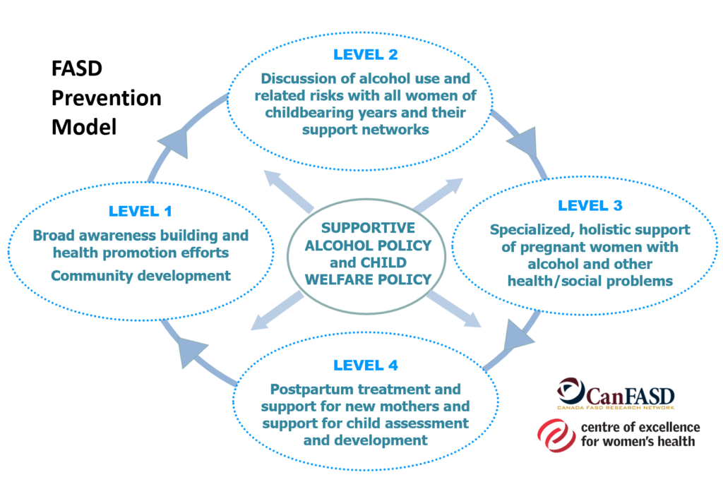 Illustration of the Four Levels of FASD Prevention