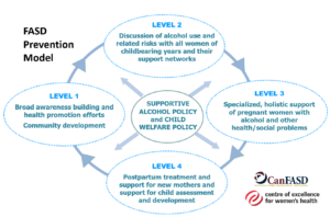 Illustration of the Four Levels of FASD Prevention